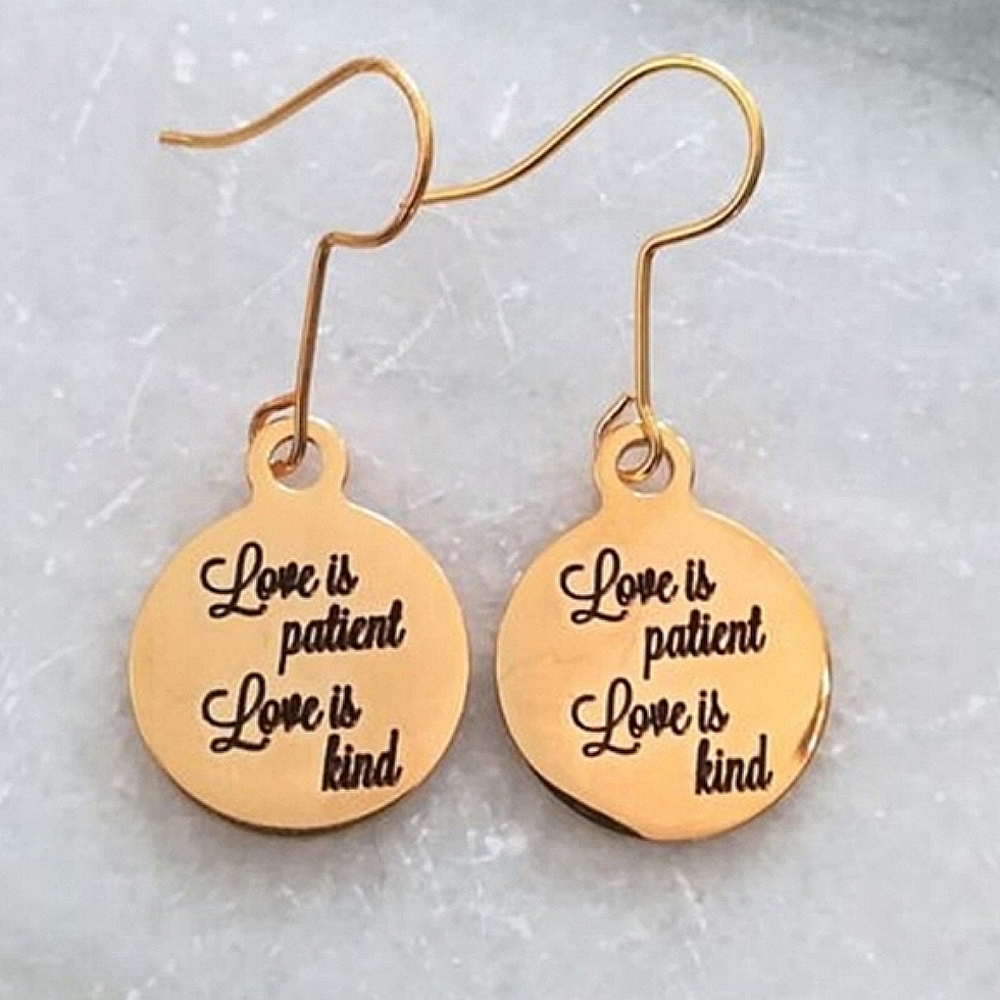 Christian Bible Verse Scripture Earrings